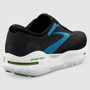 Brooks M Ghost Max 4e Black Atomic Blue Jasmine Width