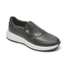 Load image into Gallery viewer, Rockport Trustride Side Zip Black Leather Womens Shoes