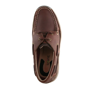 Slatters Shackle Walnut Brown Boat Shoes