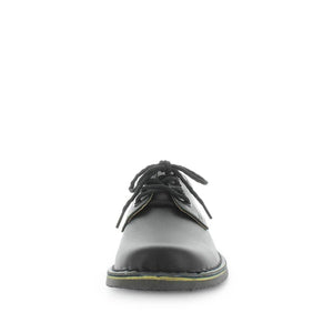 Wilde Janna Wide Fit School Shoe Black Smooth