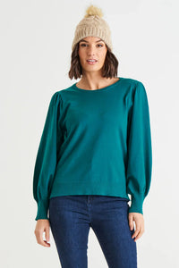 Betty Basics Charlotte Knit Jumper Classic Teal