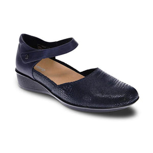 Revere Osaka Mary Jane Navy Lizard/sapphire