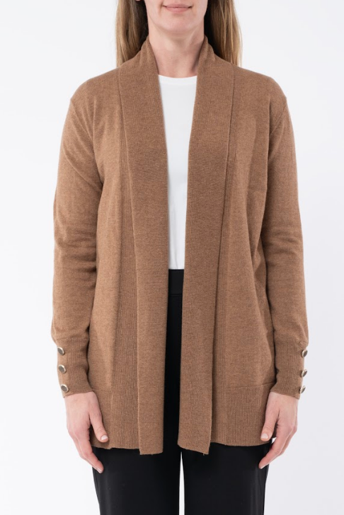 Jump Shawl Collar Cardi Caramel