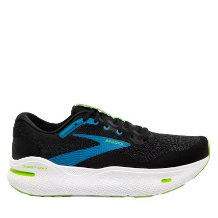 Brooks M Ghost Max 4e Black Atomic Blue Jasmine