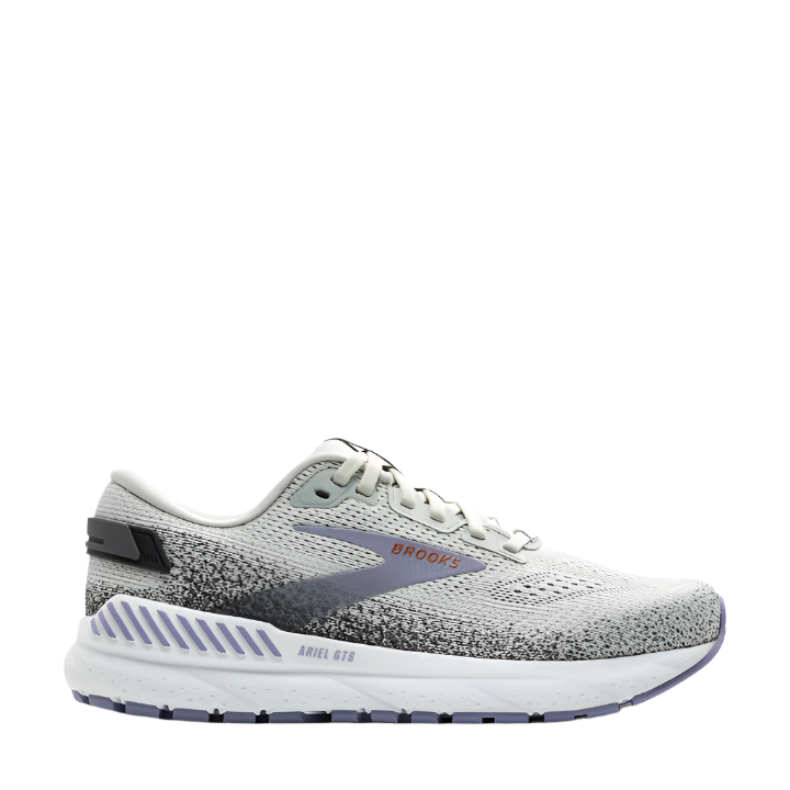 Brooks W Ariel GTS 24 1D Mercury/Ebony/Sweet Lavender Width