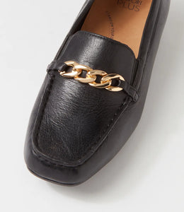 Ziera Fenders Xf Black Leather Loafers