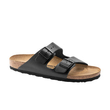 Load image into Gallery viewer, Birkenstock Arizona Black Smooth Leather Regular