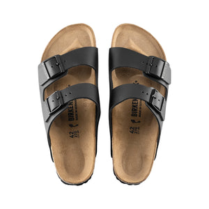 Birkenstock Arizona Black Smooth Leather Regular