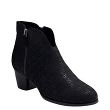 Load image into Gallery viewer, Ziera Govak W Black Mix Print Leather Ankle Boots