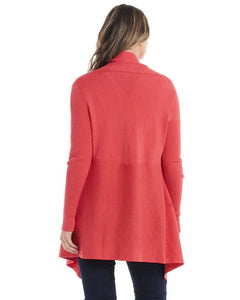 Betty Basics Alyssa Knit Cardigan Coral