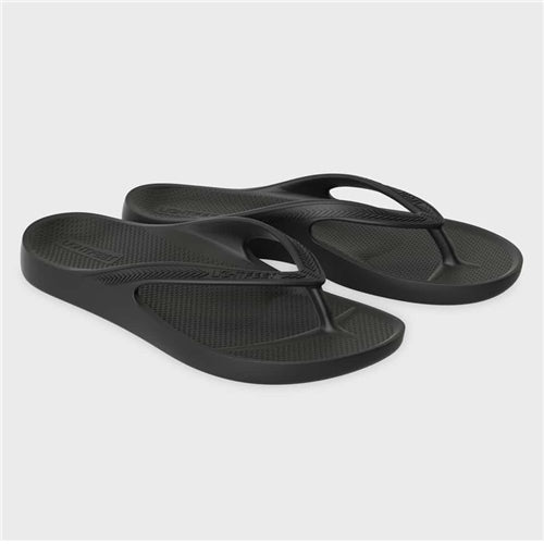 Lightfeet Revive Arch Support Unisex Thongs / Black