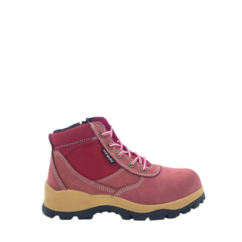 Otway Ladies Eureka Soft Toe Work Boot – Pink