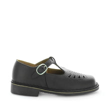 Load image into Gallery viewer, Wilde Jenny T-bar School Shoe Black Smooth