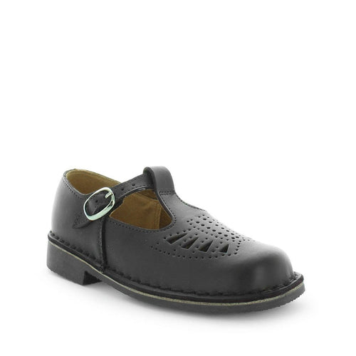 Wilde Jenny-y Youth School Shoe - Black Smooth