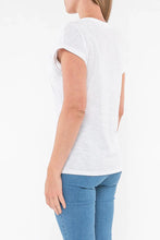 Load image into Gallery viewer, Jump Animal Sequin Tee White