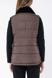 Jump Houndstooth Puffer Vest